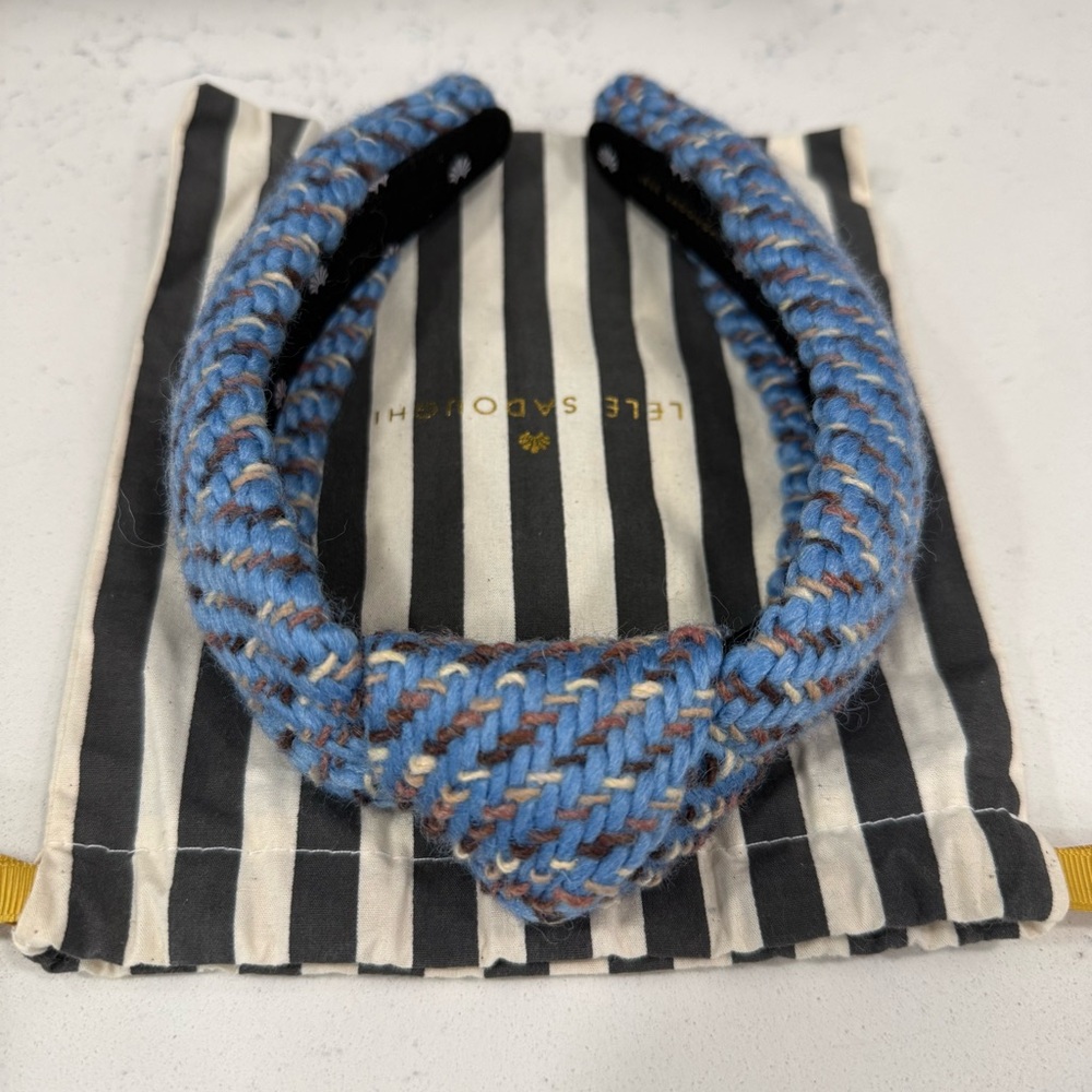 Lele Sadoughi Tweed Knotted Headband